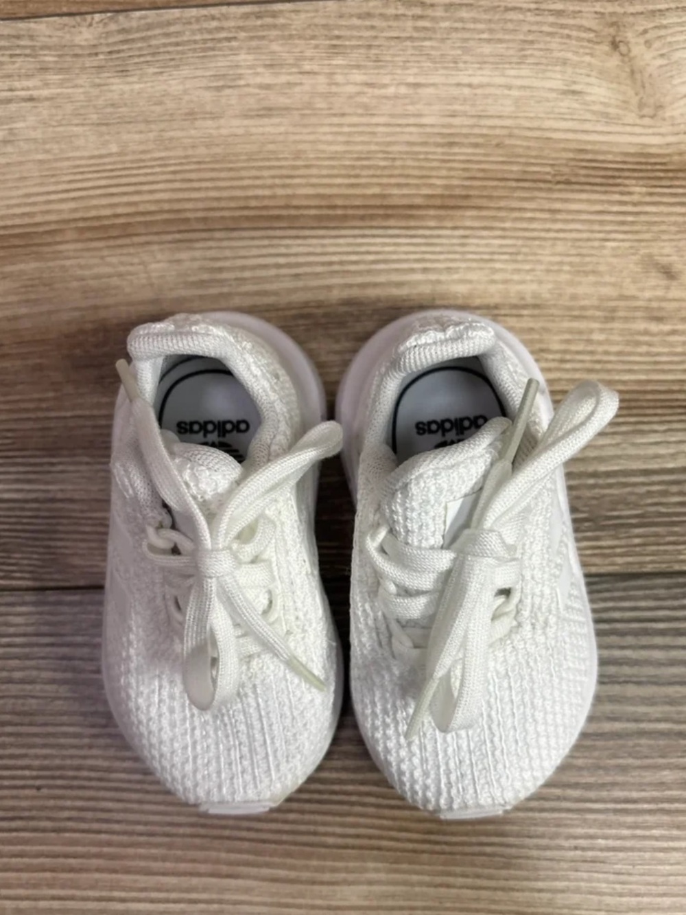 Adidas Swift Run 1.0 White Sneakers – Toddler
